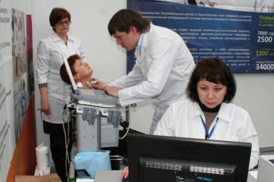 Специалисты Краевой детской больницы и перинатального центра приняли участие в медицинской выставке «ЕнисейМедика-2013»